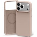Kuori Mercury Pure Magsafe Silicon Case Apple iPhone 17 vaaleanpunaisen hiekka.
