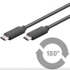 PremiumCord USB-C Kaabel - 0.5 m Musta (ku31cc05bk)