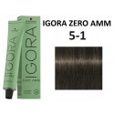 Schwarzkopf Professional Igora Zero Amm Hiusväri 60 ml - 5-1 | Vaalea Harmaa Ruskea Schwarzkopf Professional Igora Zero Amm Hiusväri 60 ml - 5-1 | Vaalea Harmaa Ruskea