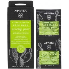 Moisturizing and revitalizing mask Apivita with prickly pear 2x8ml