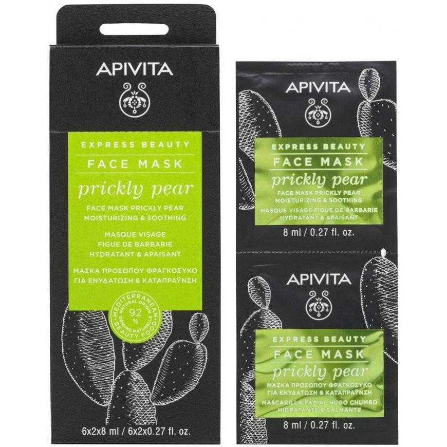 Niisutav ja elustav mask Apivita'lt teraviljaga pirniga 2x8ml