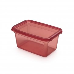 Moxom "Basestore" container with lid and clips, 19x28x13 cm, 4.5 l for rhubarb