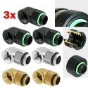 Barrow 90 Degree G1/4 Inch Socket to G1/4 Inch Socket Adapter - Black Barrow 90 Degree G1/4 Inch Socket to G1/4 Inch Socket Adapter - Black