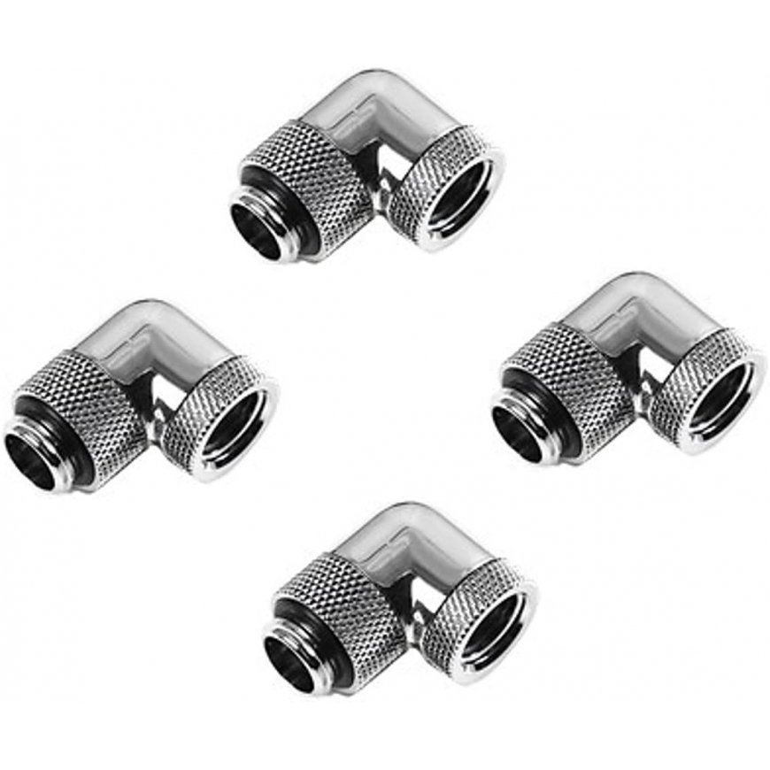 Barrow adapteris 90 grādu G1/4 collu ligzda uz G1/4 collu ligzdu - Melns – 2