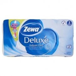 ZEWA tualetes papīrs, 3 slāņi, 8 rullīši, "Deluxe", balts