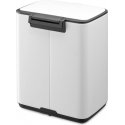 Brabantia Bo šiukšliadėžė su pedalu, 7 l – balta Brabantia Bo šiukšliadėžė su pedalu, 7 l – balta