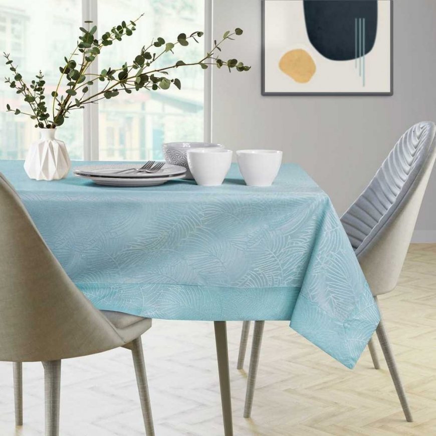 Gaia tablecloth brown color pressed vegetables 40x40 AmeliaHome