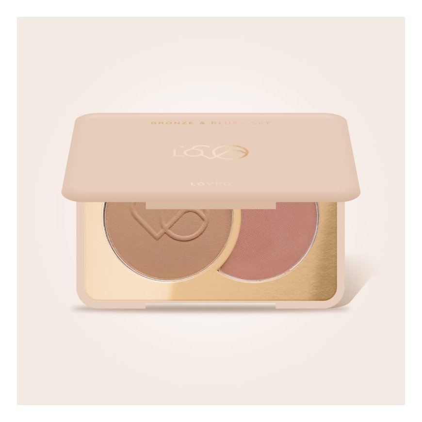 Lovro Bronzos and Blush Set Pressed Bronzer and Blush for Face Contouring 5g