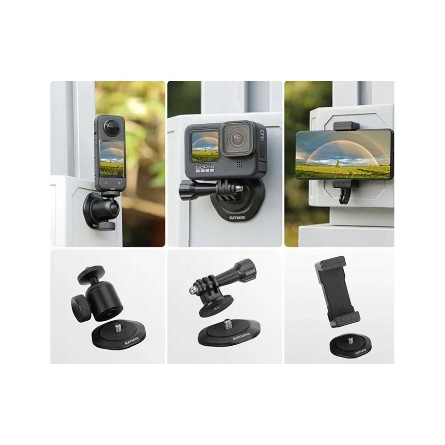 Camera Holder - Sunnylife DZ753-D Magnetic Aluminum Holder with 1/4" Screw