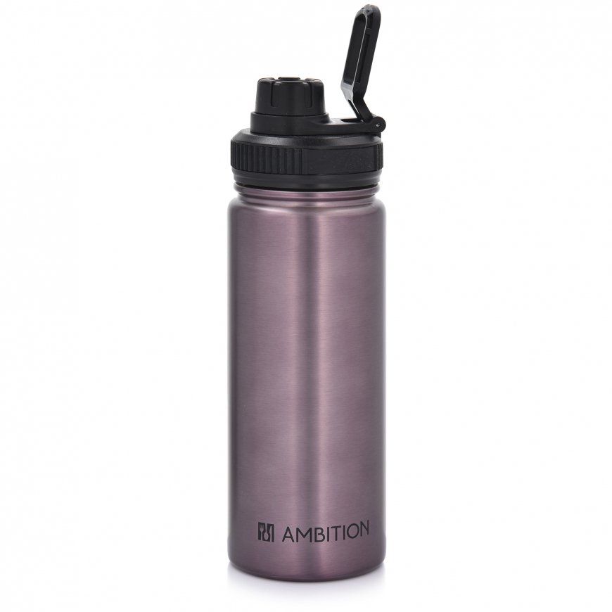 Termospullo GYM 550 ml tumman vaaleanpunainen AMBITION