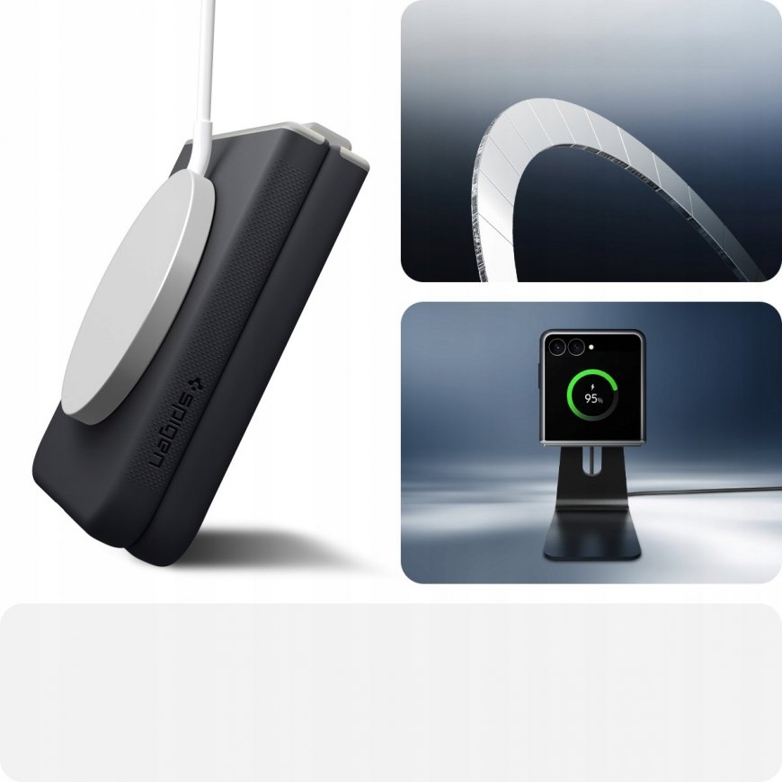 Spigen Nano Pop Mag MagSafe -kansio Galaxy Z Flip 7, Musta Sesami – 2