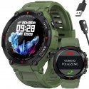 Smartwatch Gravity GT7-3, Black case with green strap. Smartwatch Gravity GT7-3, Black case with green strap.