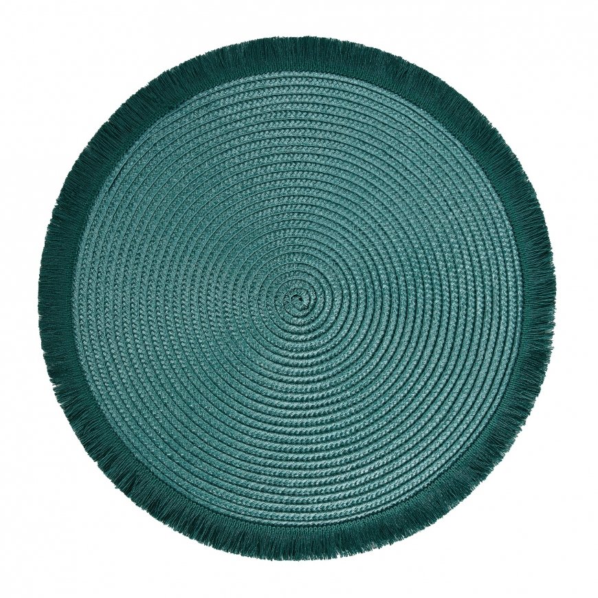 Round Table Mat Hawai 38 cm Dark Green AMBITION