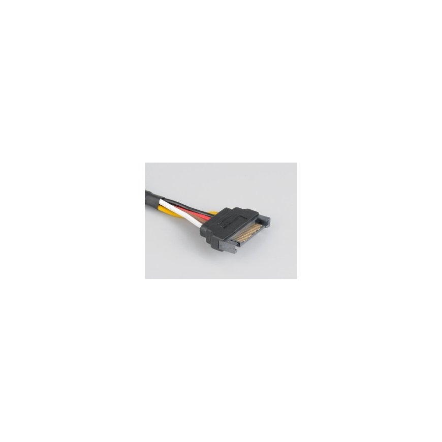 Akasa Sata Power Cable Extension Juoda 0,3 m
