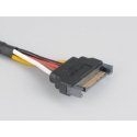 Akasa Sata Power Cable Extension Juoda 0,3 m