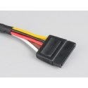 Akasa Sata Power Cable Extension musta 0,3 m