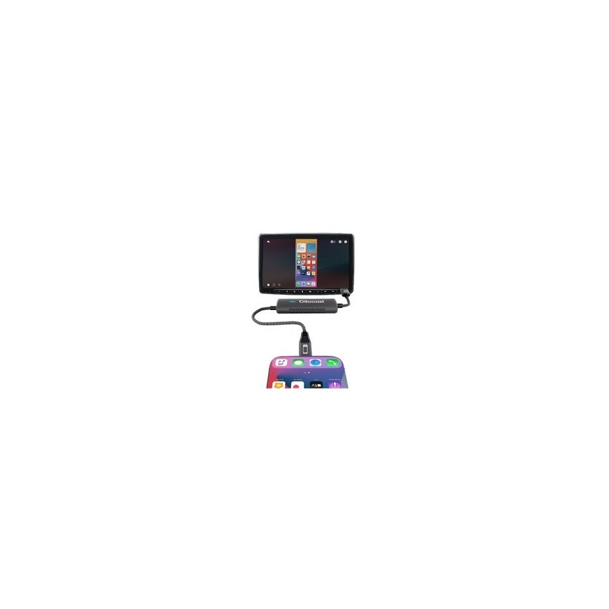Ottocast CA450-T Mirror Touch CarPlay Black Car Adapter