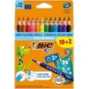 Bic värilliset lyijykynät Evolution Triangle 12 värin setti 8871462