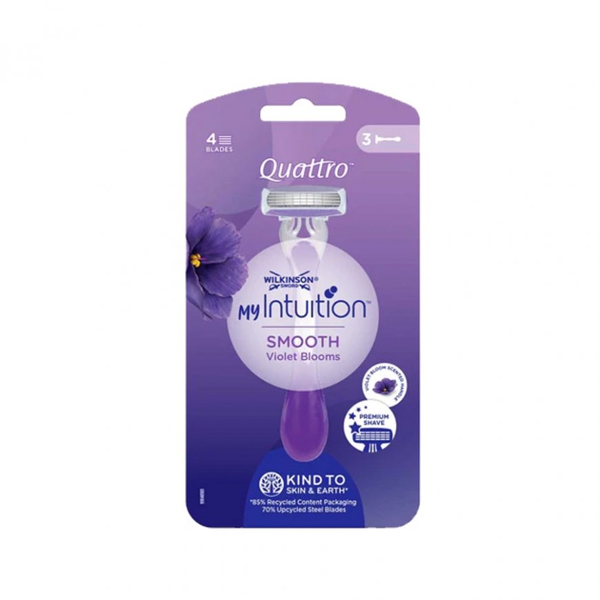 Wilkinson Sword Wilkinson My Intuition Quattro Smooth Violet Bloom