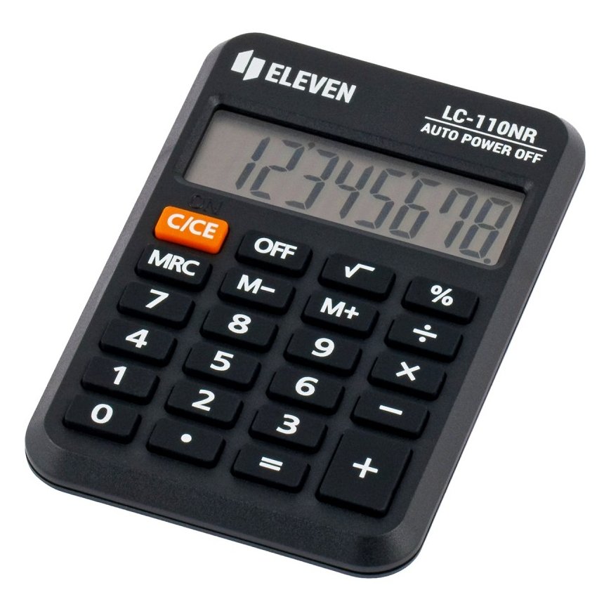 Eleven Calculator LC-110NR-PK, pink, pocket size, 8 digits