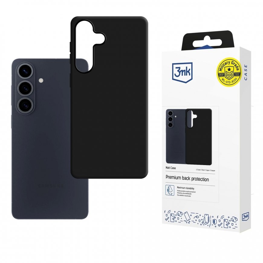 3mk Matt Case for Samsung S947 S26 Plus black