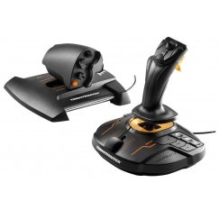 Thrustmaster T-16000M FCS Hotas Must, Oranž USB Juhtkang Analoog/digitaal PC