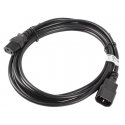 Lanberg CA-C13E-11CC-0030-BK power cable Black 3 m C13 coupler C14 coupler Lanberg CA-C13E-11CC-0030-BK power cable Black 3 m C13 coupler C14 coupler