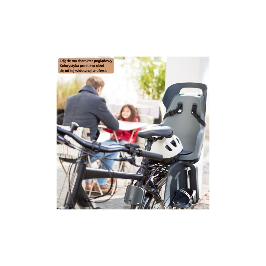 Bobike Maxi GO RS 1P - frame-mounted bike seat with adjustable backrest | candy pink
