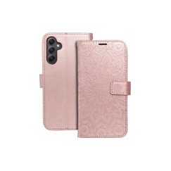 Oem MEZZO raamatu kaan Samsung Galaxy A36 5G jaoks teddy bear roosa kuldne
