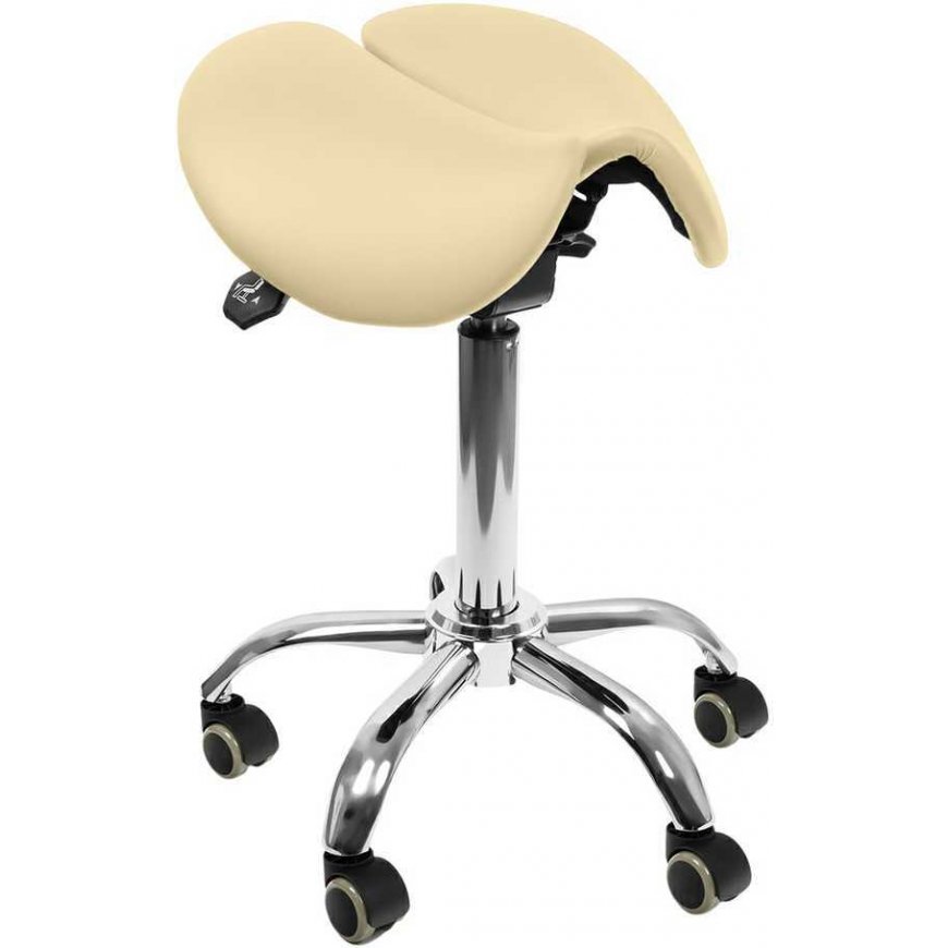 Spacetronik Ergonomic Adjustable Stool SELLA Brown