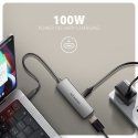 Axagon RVC-HI8KPD, USB-C - HDMI 2.1 redukce / adaptér, 8K/60Hz, 4K/144Hz, HDR10+, PD100W 0,16 m USB 