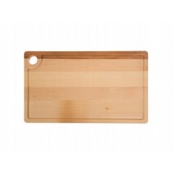 Medinė stačiakampė pjaustymo lentelė su rankena Woody 37 x 22 cm DOMOTTI