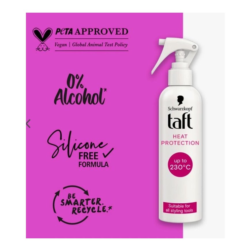 Schwarzkopf Taft Heat Protection Spray, Extra Strong, 250 ml