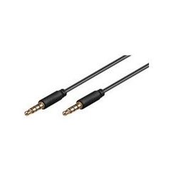 Procab Jack CABLE4ME mini 3,5 mm stereofoniskais ligzdas - 2 x mono 6,3 mm ligzdas signāla skaņas kabelis 3 m
