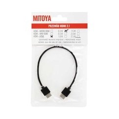 HDMI kabelis - MITOYA 30cm HDMI uz Mini HDMI 2.1 48Gbps 8K 60Hz