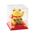 Lean Kiniška Lucky Cat Vitrinoje Saulēs figūrīte ornaments smilšu krāsā Lean Kiniška Lucky Cat Vitrinoje Saulēs figūrīte ornaments smilšu krāsā