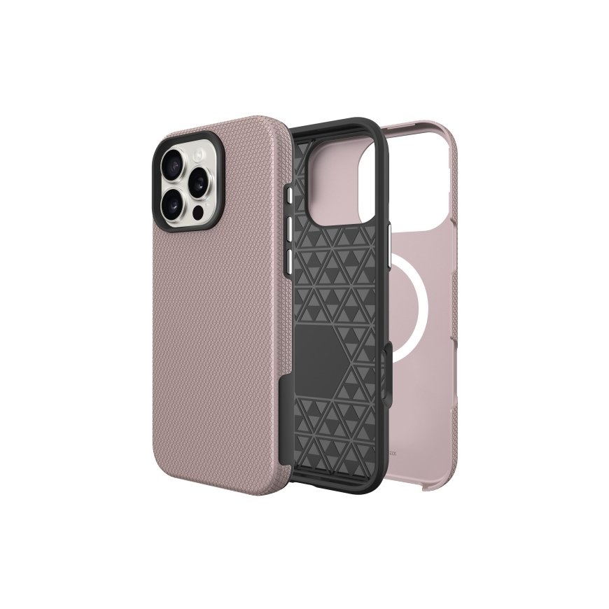 Perfectionists Triangle Mag Case for Apple iPhone 15 Pro Max in Rose Gold – 2