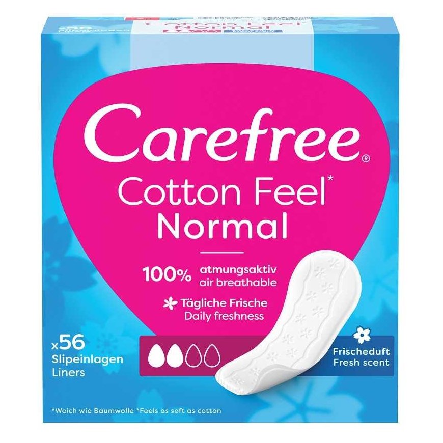 Carefree Non-irritating Cotton Panty Liners Fresh Scent 56 pcs – 2
