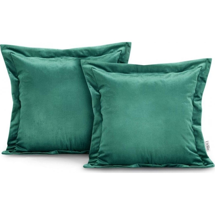 AmeliaHome CUS/AH/VELVET/Melns/SIDE/45X45*2
