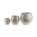 Mondex NEVA MARBLE Set of 3 Ceramic Planters 29x29x30/23x23x26.5/19x19x24cm Mondex NEVA MARBLE Set of 3 Ceramic Planters 29x29x30/23x23x26.5/19x19x24cm