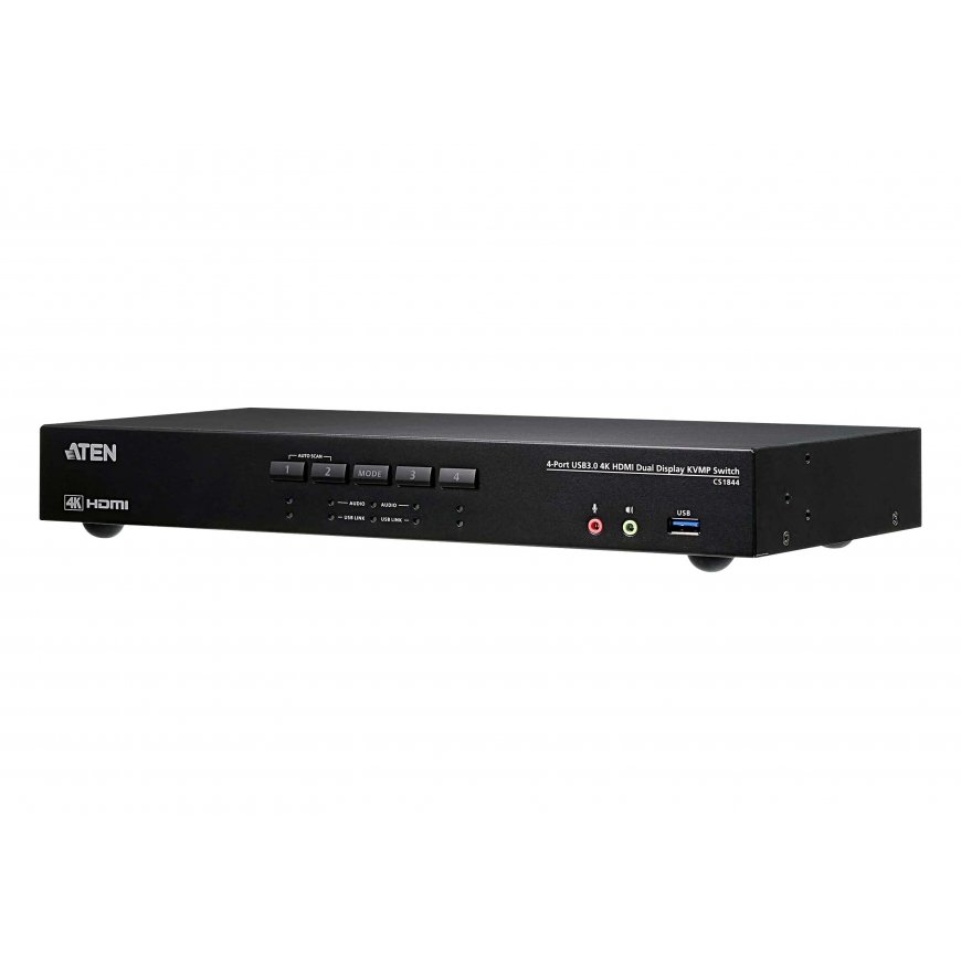 ATEN CS1844-AT-G KVM-lüliti Must