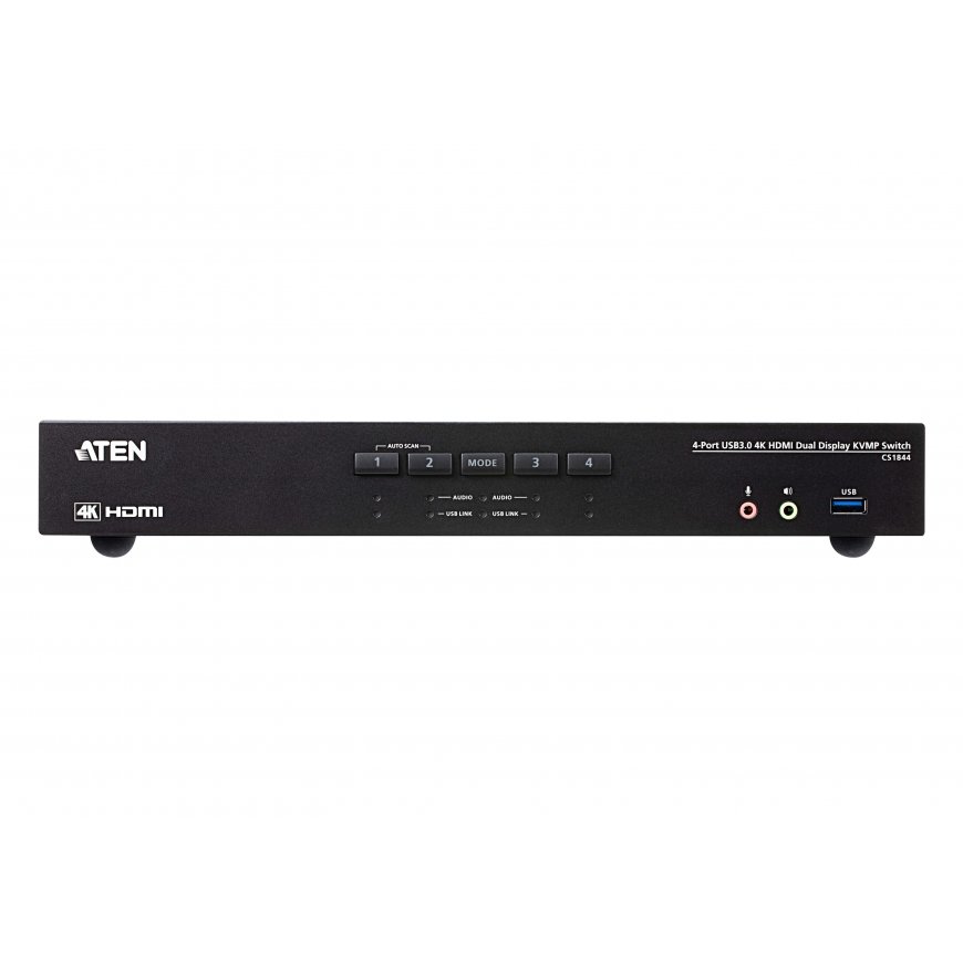 ATEN 4-Port USB 3.0 4K HDMI Dual Display KVMP™ Switch – 3