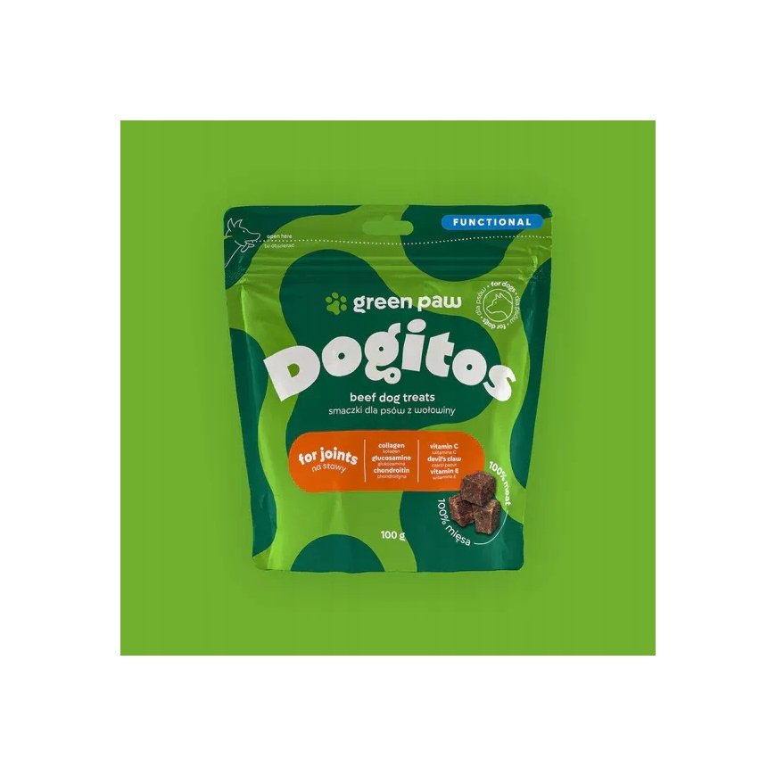 Green Paw Dogitos For Joints liigesed toidud veise 100g – 2