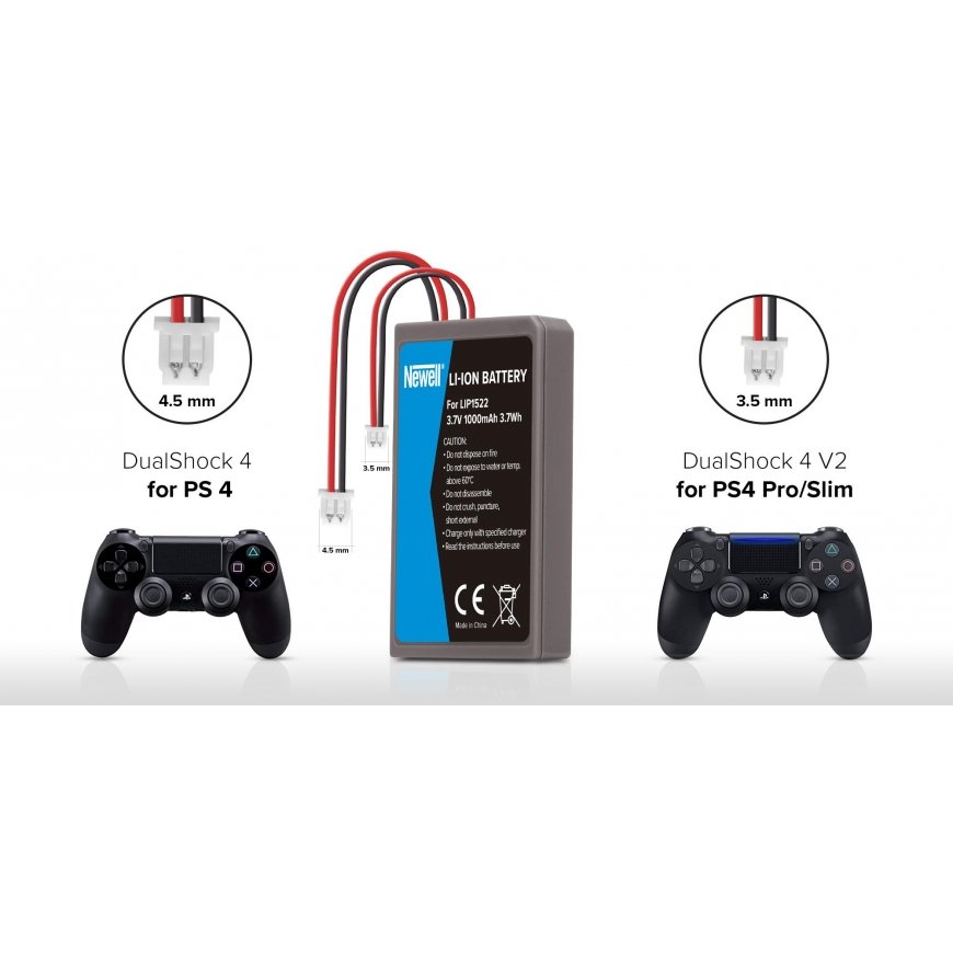 Battery - Newell LIP1522 1000mAh Replacement for DualSense PS4 Controller – 2