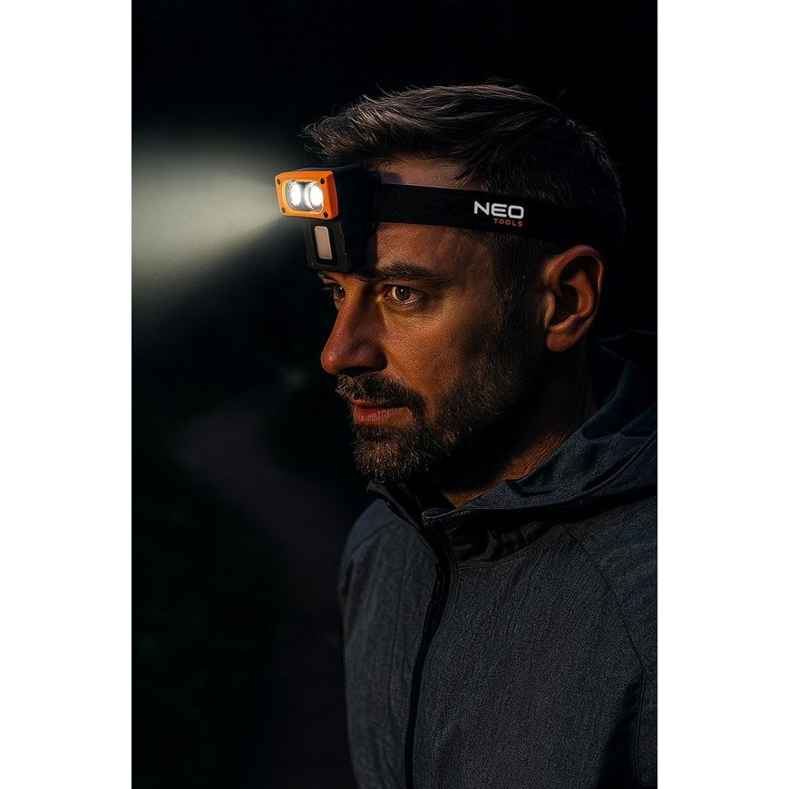 Neo Tools Rechargeable Headlamp 500 lm with Base – 2