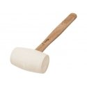 Rubber mallet with wooden handle. Head weight 230g, 44mm striking surface Truper® Rubber mallet with wooden handle. Head weight 230g, 44mm striking surface Truper®