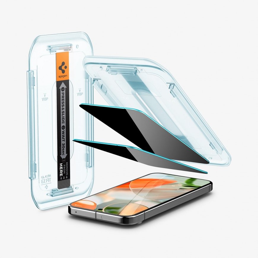 Spigen GLAS.tR EZ Fit | Privacy Pixel 9 Screen Protector 2-Pack – 2