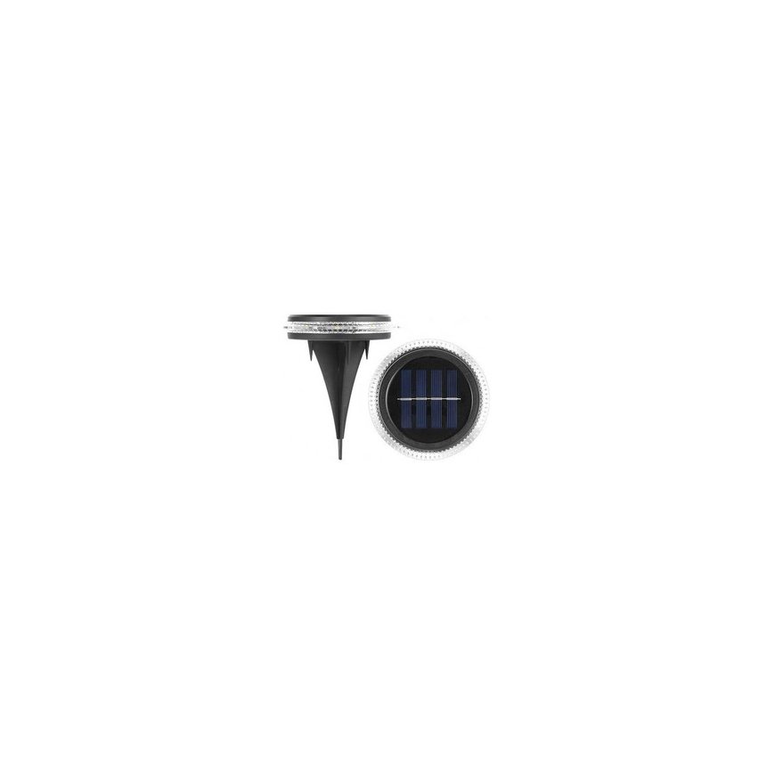 "Saska Garden" stair light, solar-powered disk light, 28 LEDs, designed for ground or wall mounting. – 2