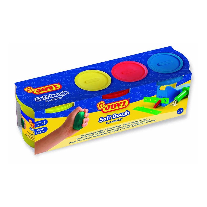 Soft modeling clay JOVI BLANDIVER, 3 colors