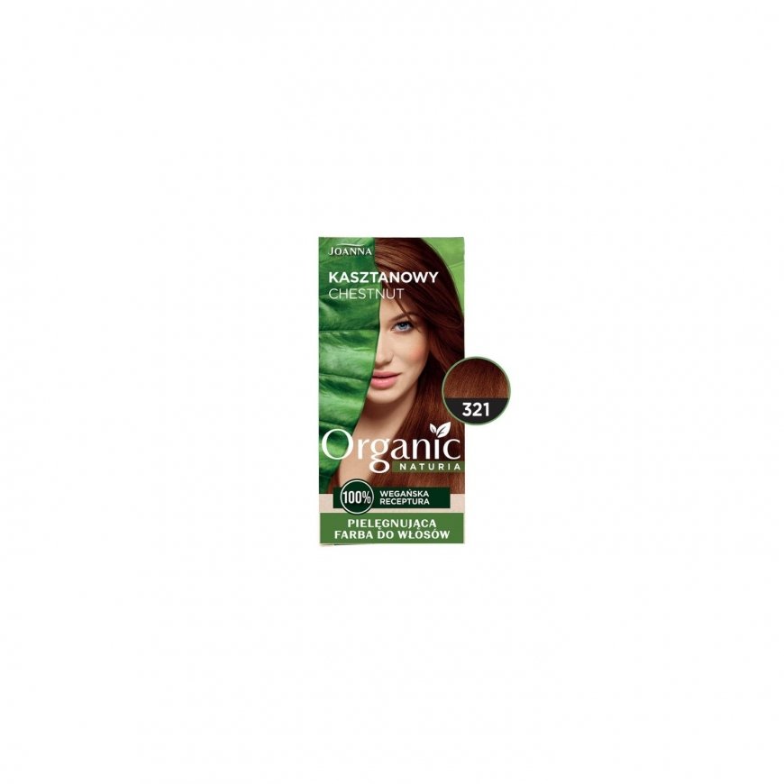 Joanna Naturia Organic Permanent Hair Color Kremas 321 Kaštonas